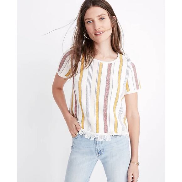 Madewell Blakley Stripe Sweater Tee - Picture 1 of 8
